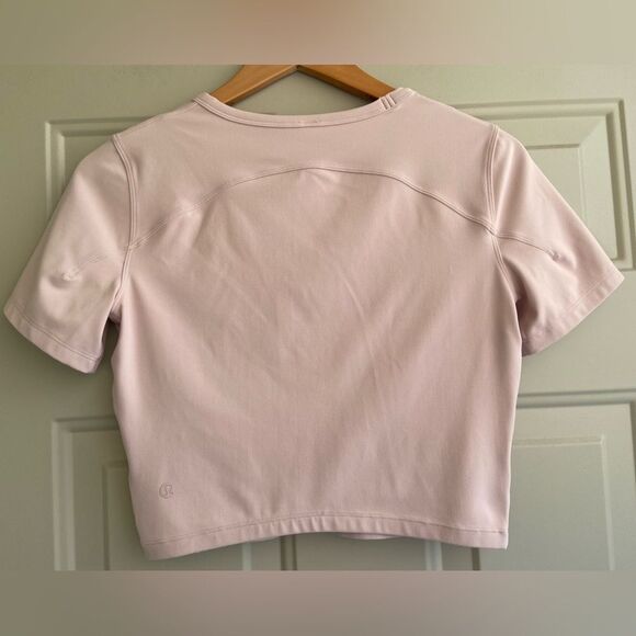 Lululemon Get Centred Short Sleeve Misty Pink Size 8 - Picture 9 of 12